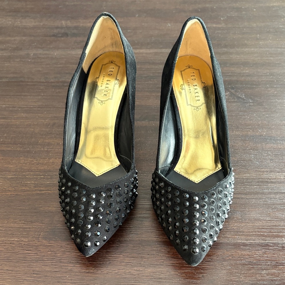 Ted Baker Black Studded Heels